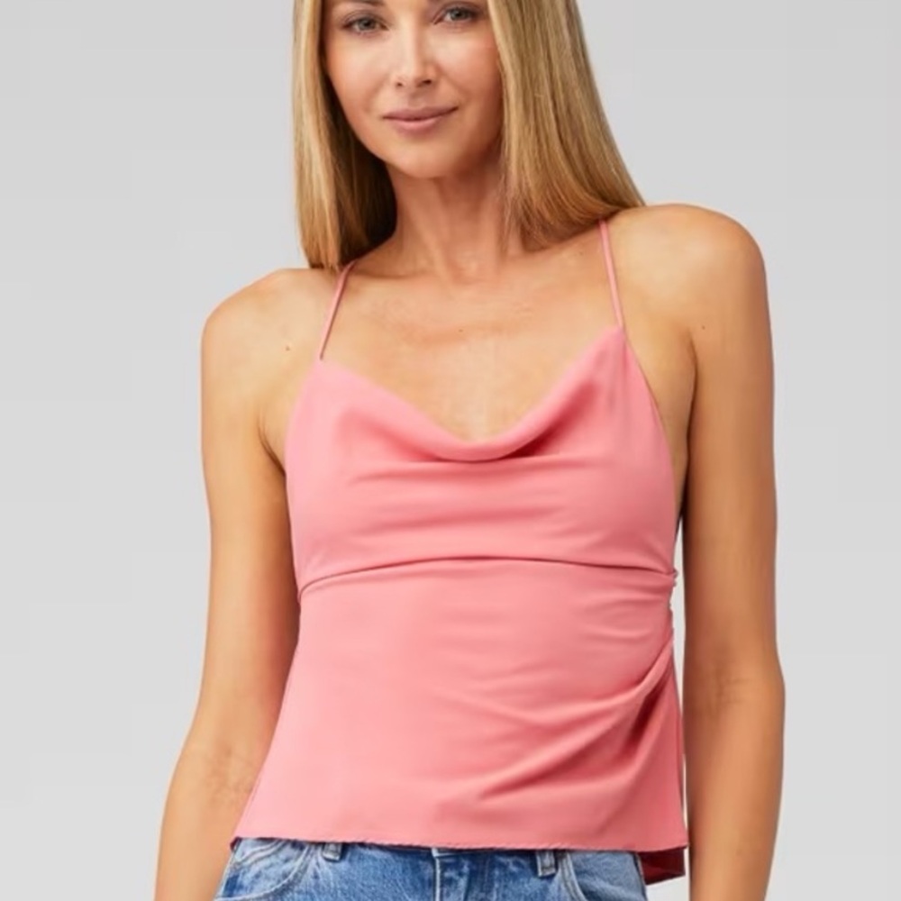 Amanda Uprichard Pink Camisole Top